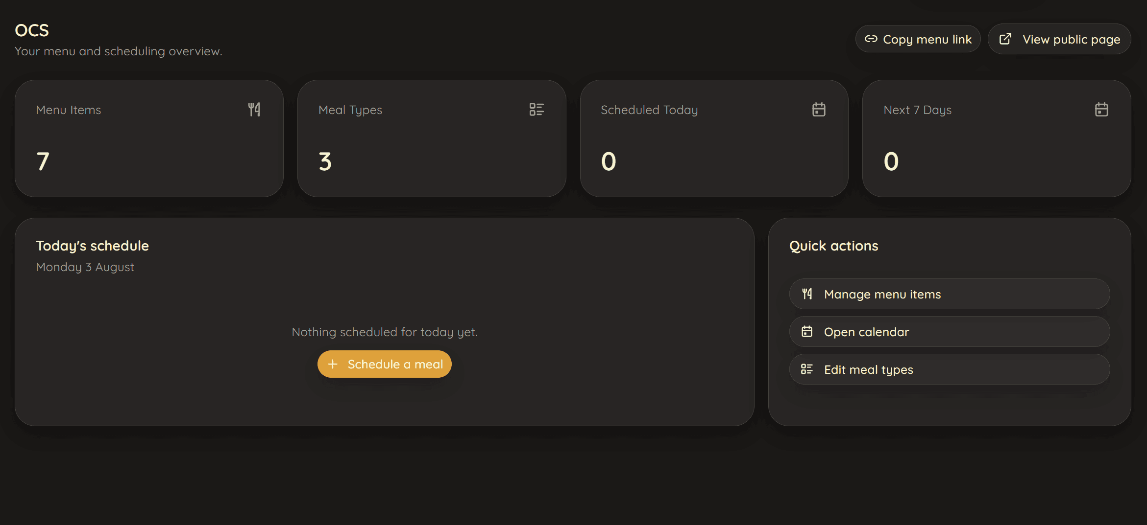 Dashboard · overview